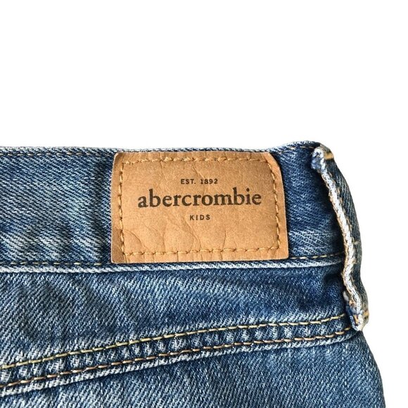 ABERCROMBIE Kids Jean Shorts Denim Medium Wash 14 - Picture 5 of 6